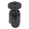 FEICHAO 360 Degree Rotation Mini Ball Head Mount 1/4" Hot Shoe Mount for DSLR Camera Tripod Light Bracket Accessories (Black)