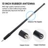 Anina 1-Pack 13 Inch Antenna Mast for 1998-2022 Harley Davidson Motorcycle Aerial Antenna for FM/AM Radio Signal Reception Car Wash Proof - Durable Flexible Rubber view 4