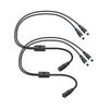 DC Power 1 Female to 2 Male Splitter Cable,0.45m/18in DC 5.5mm x 2.1mm Y Splitter Adapter Wire,for CCTV Security Surveillance,LED Lights Light etc DC 5521 Equipment(2Pcs) view 1