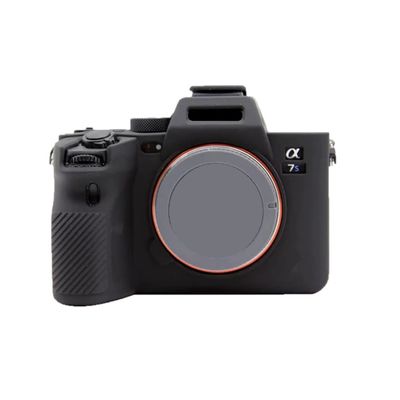 Camera Soft Silicone Case Bag Black Rubber Armor Skin Body Cover Protector for Sony Alpha a7S III mirrorless digital camera