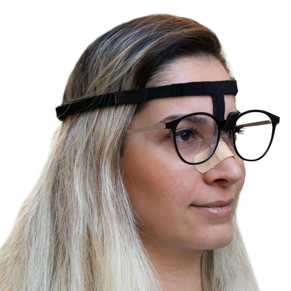 Pucka Customizable Eyeglasses Holder Nose Guard Glasses Suspension for Rhinoplasty Septoplasty and Broken Nose Recovery Support Nose Protector