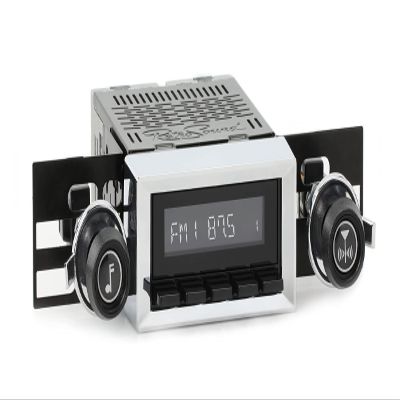 RetroSound RetroRadio AM FM Stereo 37-73 Black Compatible with 1970-77 Chevrolet Camaro