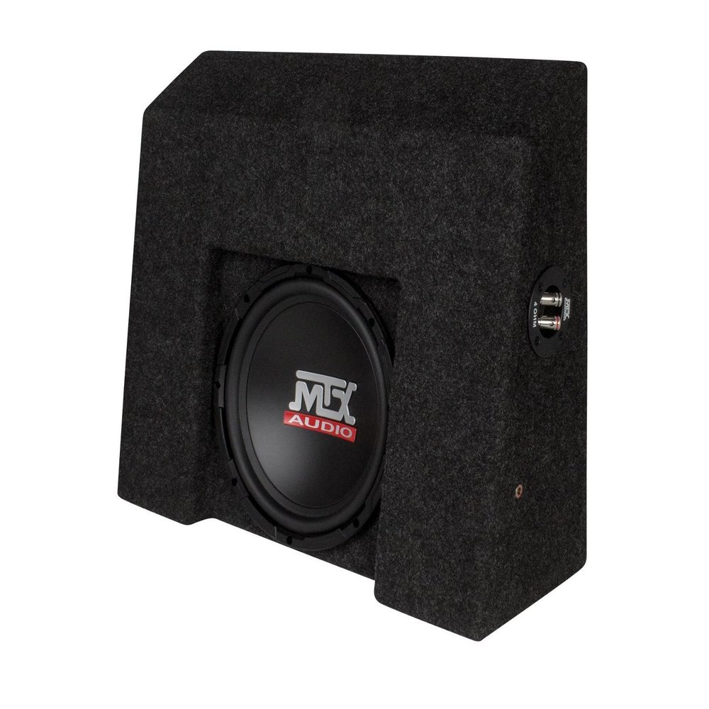 MTX Powered 10" Subwoofer Sub for 2007-2016 Chevrolet Silverado/GMC Sierra Crew