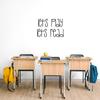 Vinyl Wall Art Decal - Let's Play Let's Read - 17" x 25" - Modern Fun Lovely Inspirational Sticker for Kids Room Toddlers Nursery Playroom Kindergarten Classroom Daycare Playground Decor (Black) view 2