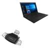 BoxWave Smart Gadget Compatible with Lenovo ThinkPad T15p (21A7) - AllReader SD Card Reader, microSD Card Reader SD Compact USB - Jet Black view 1