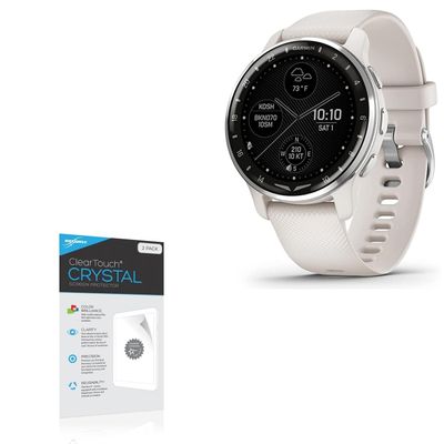BoxWave Screen Protector Compatible with Garmin D2 Air X10 - ClearTouch Crystal (2-Pack), HD Film Skin - Shields from Scratches
