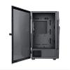 Bgears b-Vortex-RGB Gaming PC ATX case with Optical Illusion Effect ARGB Front Panel, Tempered Glass Side. 1 x USB3.0, Include a 1 x PWM 120mm b-ARGB Vortex Fans. Support up to EATX Board, Black view 3