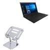 BoxWave Stand and Mount Compatible with Lenovo ThinkPad T15p (21A7) - Executive VersaView Laptop Stand, Ergonomic Adjustable Viewing Angle Metallic Riser - Metallic Silver view 1
