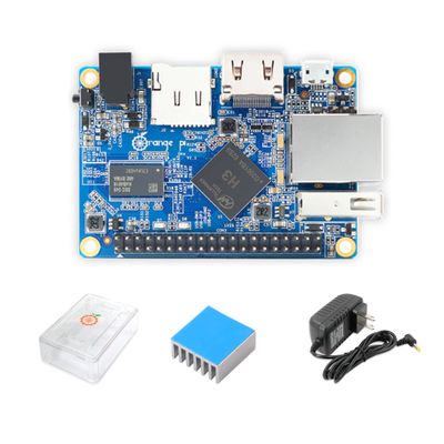 Orange Pi One H3 ARM Cortex-A7 4-Core 1GB DDR3 Memory Open Source Programming Learning Board MCU Development Board (One+Case+Heatsink+Power)