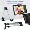 Aluminum Tablet Holder for Desk Clamp 360 iPad Mount, 35" Adjustable Arm Tablet Stand for Bed, Webcam Camera Clip for iPad Pro Air Mini, Galaxy Tab, Z Fold, Fire, Switch, iPhone, Gopro, 4-13" Devices view 3