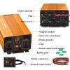 TOOJUN 1000W Inverter 12V/24V to 110V Car Pure Sine Wave Power Inverter Converter with Remote Control and Dual Voltage Intelligent Identification for Home,12V-110V view 3