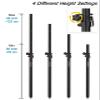 Vondynote Set of 2 Speaker Poles for Subwoofer 35mm Speaker Pole Mount Height Adjustable Fits M20 Threaded Mount view 2