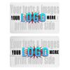 Custom Logo USB Flash Drive in Credit Card Shape, Personalised Memory Stick in Bulk for Promotion(50pcs, 512MB) view 1
