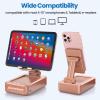 JTEMAN Cell Phone Stand with Bluetooth Speaker,Brithday Gifts for Men Women,Phone Speaker Amplifier,Kitchen Gadgets for Men,Phone Holder for Desk - Rose Gold view 4