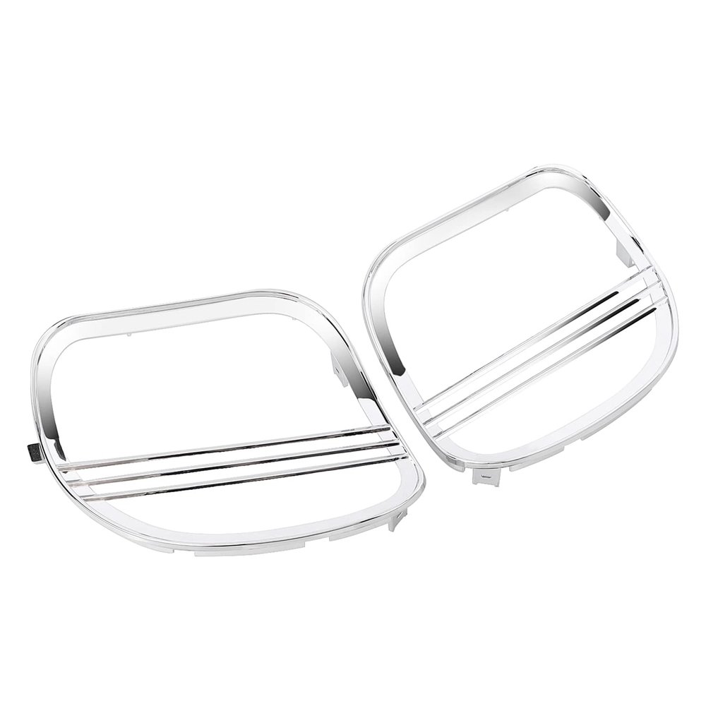XMMT Tri-Line Front Speaker Grills Covers for Harley CVO Road Glide FLTRX FLTRU 2015-2023 Chrome 1 Pair