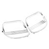 XMMT Tri-Line Front Speaker Grills Covers for Harley CVO Road Glide FLTRX FLTRU 2015-2023 Chrome 1 Pair view 1