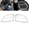 XMMT Tri-Line Front Speaker Grills Covers for Harley CVO Road Glide FLTRX FLTRU 2015-2023 Chrome 1 Pair view 2