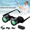 Hands-Free Binocular Glasses Hand-Free Telescope Professional 10X Fishing Binoculars for Fishing Bird Watching, Sports, Concerts, Theater, TV, Sight Seeing, Opera Glasses(Green Film Optics) view 3
