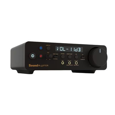 Creative Sound Blaster X5 Hi-res 32bit/384kHz External USB DAC with Fully Balanced Xamp Headphone Bi-amp, Bluetooth Receiver, RCA in/-Out, TOSLINK Optical in/-Out, Mic-in, Headset-in for Audiophiles
