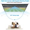 SUPER DEAL 80'' 16:9 HD Projection Screen Foldable Anti-Crease Portable Projector Movie Screen Manual Pull Down for Home Theater Presentation Education Outdoor Indoor Public Display view 3