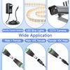 ANLINK 10 Pairs (10 x Male + 10 x Female) 12V 5.5mm x 2.1mm DC Power Jack Plug Adapter Connector for LED Strip, CCTV Security Camera, and More view 4