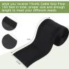 WILLBOND Carpet Cord Cover Cable Protector Floor Cover Cable Protector Management Only for Commercial Office Carpet(196.85 ft,Black) view 2