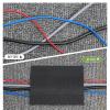 WILLBOND Carpet Cord Cover Cable Protector Floor Cover Cable Protector Management Only for Commercial Office Carpet(196.85 ft,Black) view 4