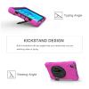 Case for Lenovo Tab M8 8" (3rd Gen) TB-8506F TB-8506X 2021, Military Grade 15ft Drop Tested Shockproof Protective Silicone Cover with 360 Rotating Stand and Hand Strap (Rose Red) view 3