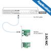 100M/1000M/2.5G NIC Network Card, Dual RJ-45 Port, with Realtek RTL8125BG Controller, Support Windows/Windows Server/Linux/Ubuntu/Centos/Vmware view 4