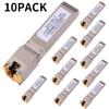 10PACK 10G SFP+ RJ45 Copper Transceiver, 10G T Copper Module 10GBase-T SFP CAT.6a/7 up to 30 Meters Compatible with Cisco,Ubiquiti,Netgear,D-Link,Supermicro,TP-Link,Broadcom Mikrotik,Unifi view 2