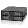 ICY DOCK ToughArmor MB699VP-B V3-4X U.2 NVMe PCIe 4.0 SSD to SFF-8612 OCuLink (According to SFF-9402 Rev 1.1) Removable Frame Metal Black (Compatible with Tri-Mode Cards) view 2