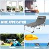 Lightweight Portable Folding Camping Cot Reclining Lounger Chair Single Person Lounger for Camping Office Lunch Break Outdoor (cotton pad) , Folding Bed , Folding Bed , Lightweight Portable Folding view 3