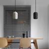 ZWPAYF Long Barrel Concrete Hanging Light Retro Industrial Style Individual Cement Pendant Light Rust-Proof Metal Creative Single Head Black/White Chandelier Hotel Bar Loft Bedroom Bedside Lamp view 4