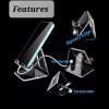 DirectNine Basics Cell Phone Stand with Anti-Skid Rubber, by Silver Honey - Free Your Hands, Reduce Fatigue, Improve Posture, Multi-Tasking, Portable, Great Gift view 2