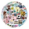 Camera Stickers, 50 Pcs VSCO Aesthetic Decorative Decals Waterproof Vinyl Stickers for Scrapbook Laptop, Water Bottle, Luggage, Skateboard Phone Gifts forTeens Adults Kids Boys Girls (Camera Stickers) view 1