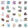 Camera Stickers, 50 Pcs VSCO Aesthetic Decorative Decals Waterproof Vinyl Stickers for Scrapbook Laptop, Water Bottle, Luggage, Skateboard Phone Gifts forTeens Adults Kids Boys Girls (Camera Stickers) view 2