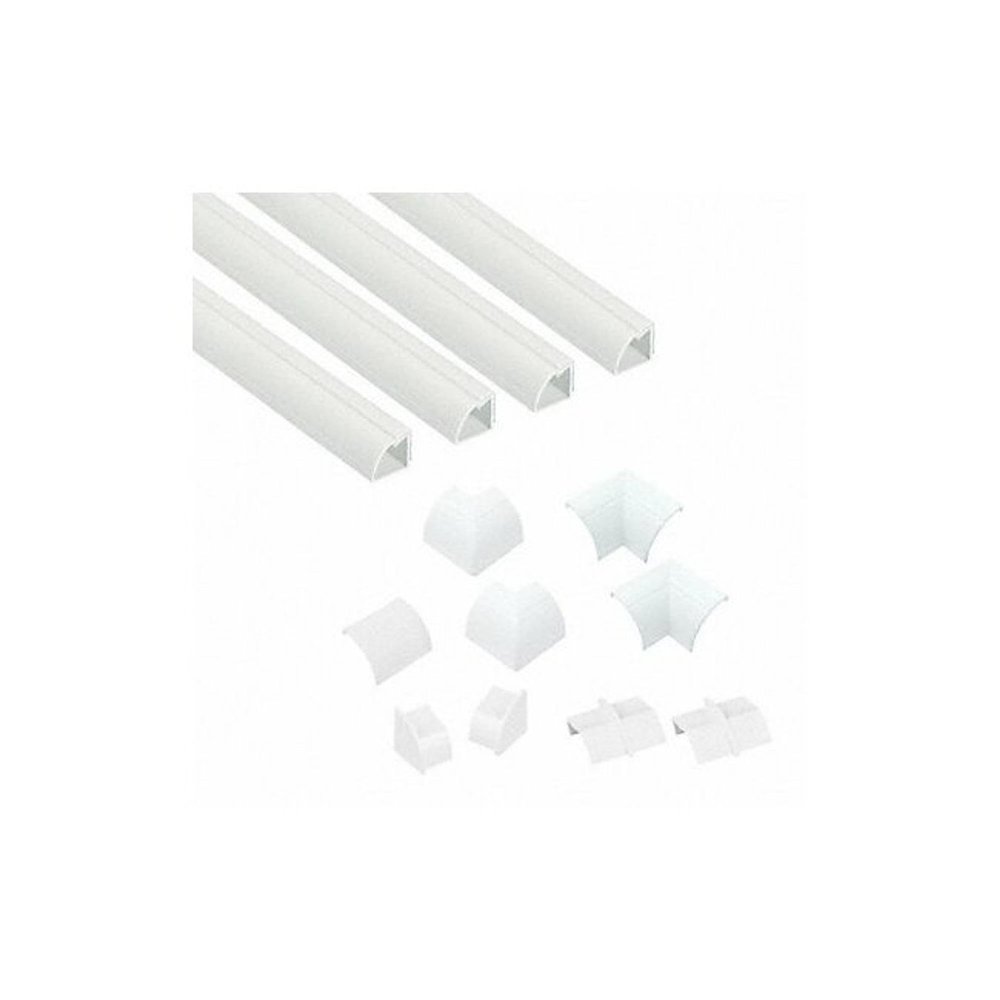 D-LINE US/5FT22QSKIT001 D-Line Quarter Round Raceway Multip,PK 4
