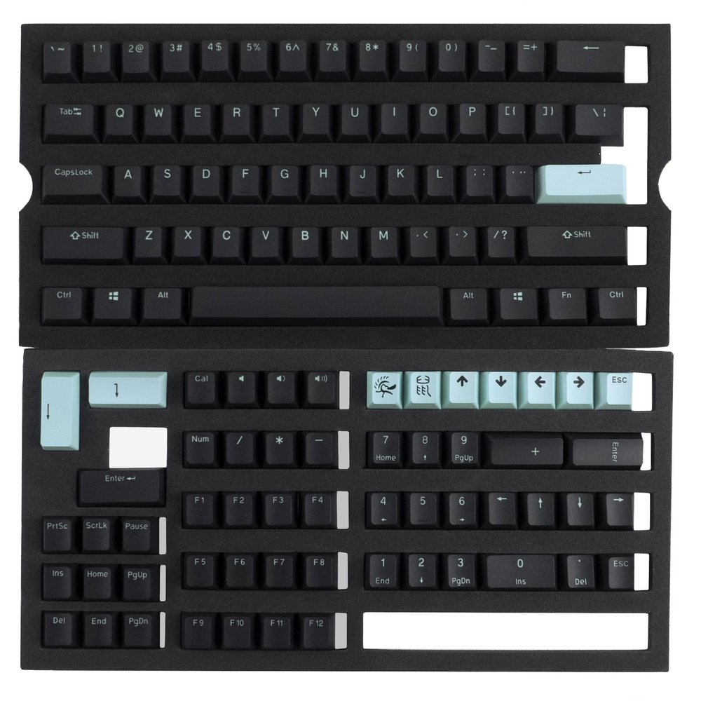 118 Key PBT Seamless Double Shot Ochi Cherry Profile Keycap Set