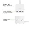 Belkin 6-Outlet Power Cube w/ 3 AC Outlets, 3 USB-A Ports, & 5ft Sturdy Extension Cord - Convenient Compact Cube for Home, Office, Travel, Desktop, & Phone Charger - 4.5 Amps view 3