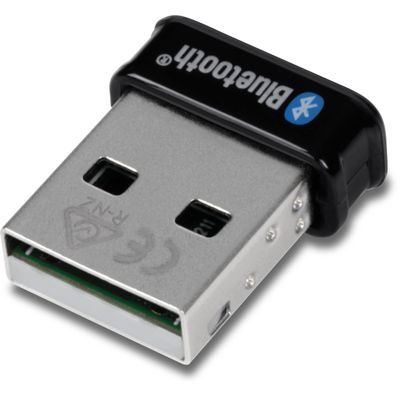 TRENDnet Micro Bluetooth 5.0 USB Adapter, Supports Basic Rate(BR), Bluetooth Low Energy(BLE), Enhanced Data Rate(EDR), 100m (328ft.) Range, Supports Windows OS, Black, TBW-110UB (Pack of 40)