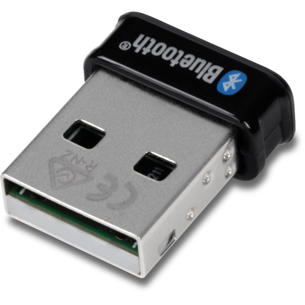 TRENDnet Micro Bluetooth 5.0 USB Adapter, Supports Basic Rate(BR), Bluetooth Low Energy(BLE), Enhanced Data Rate(EDR), 100m (328ft.) Range, Supports Windows OS, Black, TBW-110UB (Pack of 40)