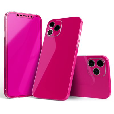 Design Skinz - Compatible with Apple iPhone 6 Plus - Protective Vinyl Decal Skin Cover (Screen Trim & Back Glass Skin) - Solid Pink V2
