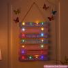 FIOBEE Girls Room Dcor for Teen Girls Boys with LED Light Wall Decor for Bedroom Motivational Inspirational Wall Art Girl Room Decoration for Kids Studyroom, 8 Kinds of Lights, Purple Butterfly view 2