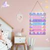 FIOBEE Girls Room Dcor for Teen Girls Boys with LED Light Wall Decor for Bedroom Motivational Inspirational Wall Art Girl Room Decoration for Kids Studyroom, 8 Kinds of Lights, Purple Butterfly view 3