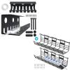 2 Pack Metal Cable Tray + 2 Pack Metal Under Desk Cable Management Tray view 1