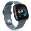 AK Silicone Bands Compatible with Fitbit Versa & Sense, Soft Straps Replacement Wristbands for Women & Men (Blue Gray)