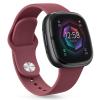 AK Silicone Bands Compatible with Fitbit Versa 4 & Sense 2 Bands for Women & Men, Soft Straps Replacement Wristbands for Fitbit Versa 3 & 4 / Sense & 2 Smart Watch (Wine Red) view 1