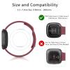AK Silicone Bands Compatible with Fitbit Versa 4 & Sense 2 Bands for Women & Men, Soft Straps Replacement Wristbands for Fitbit Versa 3 & 4 / Sense & 2 Smart Watch (Wine Red) view 2