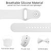AK Silicone Bands Compatible with Fitbit Versa 4 Bands & Fitbit Sense 2 Bands for Women Men, Soft Straps Replacement Wristbands for Fitbit Versa 3 & Versa 4 / Sense & Sense 2 Smart Watch (White) view 3