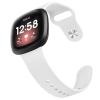 AK Silicone Bands Compatible with Fitbit Versa 4 Bands & Fitbit Sense 2 Bands for Women Men, Soft Straps Replacement Wristbands for Fitbit Versa 3 & Versa 4 / Sense & Sense 2 Smart Watch (White) view 4